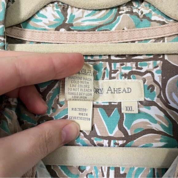 Territory Ahead100% Cotton Floral Hibiscus Hawaiian Shirt Size XXL Tropical - Picture 8 of 8